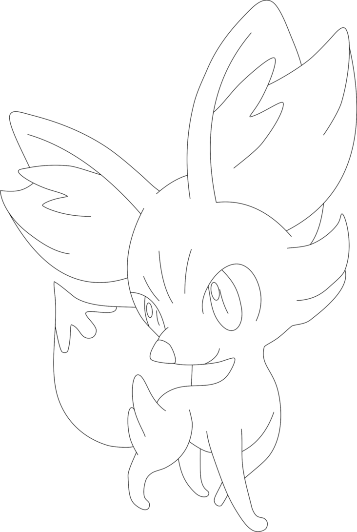 fennekin coloring pages