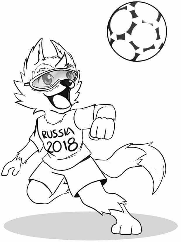 Fifa World Cup Coloring Sheet