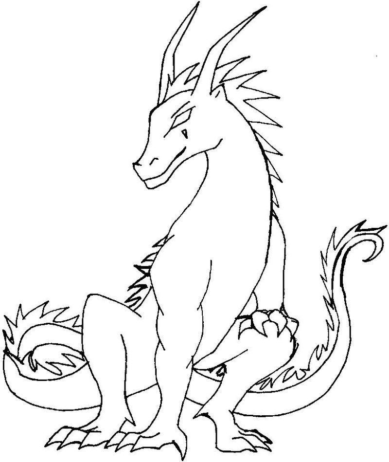 Fire Dragon Coloring Pages