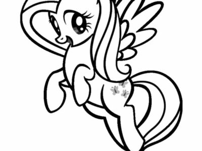 Fluttershy Coloring Pages Free