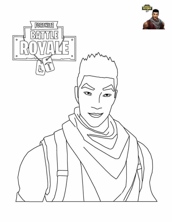 Fortnite Shock Trooper Coloring Page