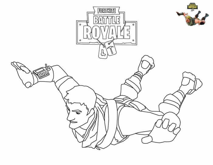 Fortnite Video Game Coloring Pages Warlord