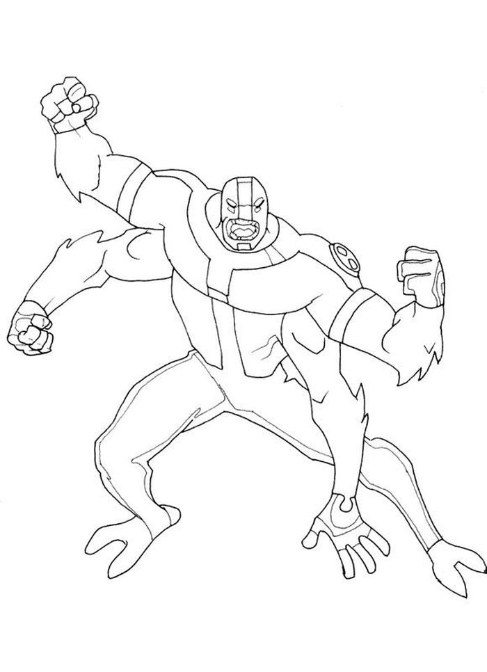 Four Arms Ben Coloring Pages