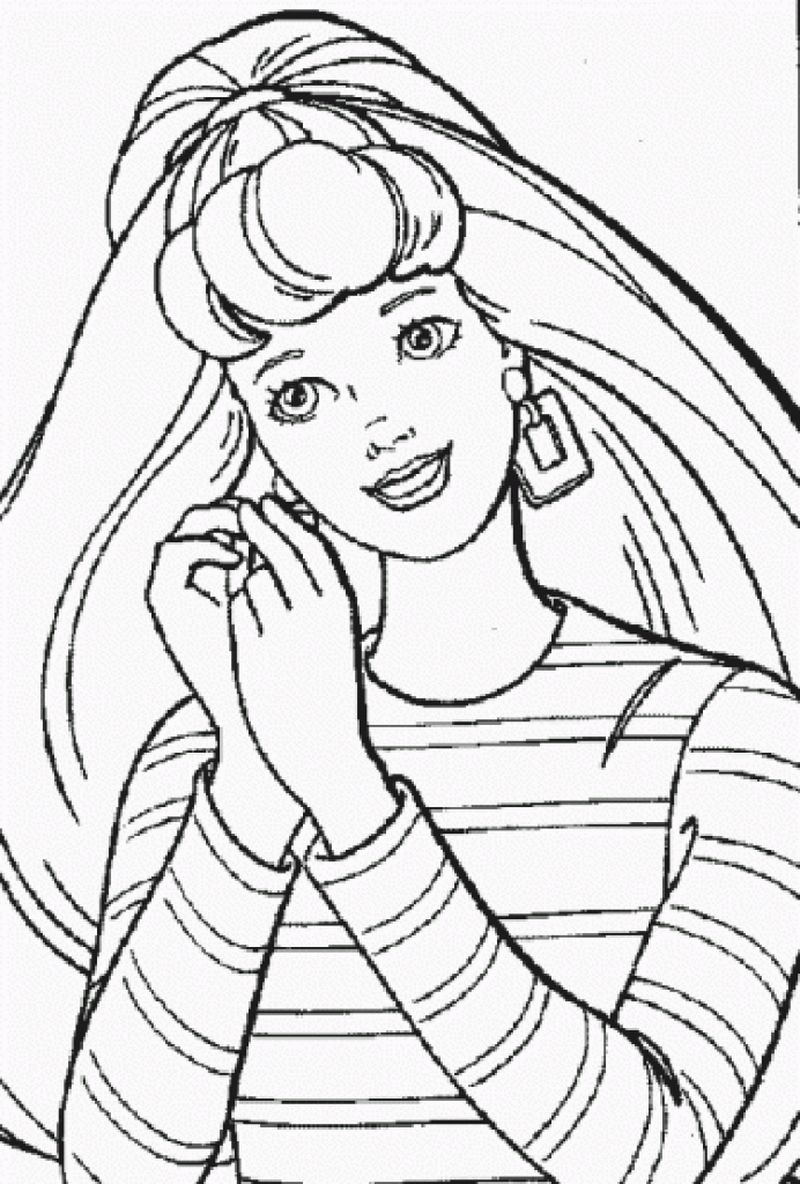 Free Barbie Coloring Sheet