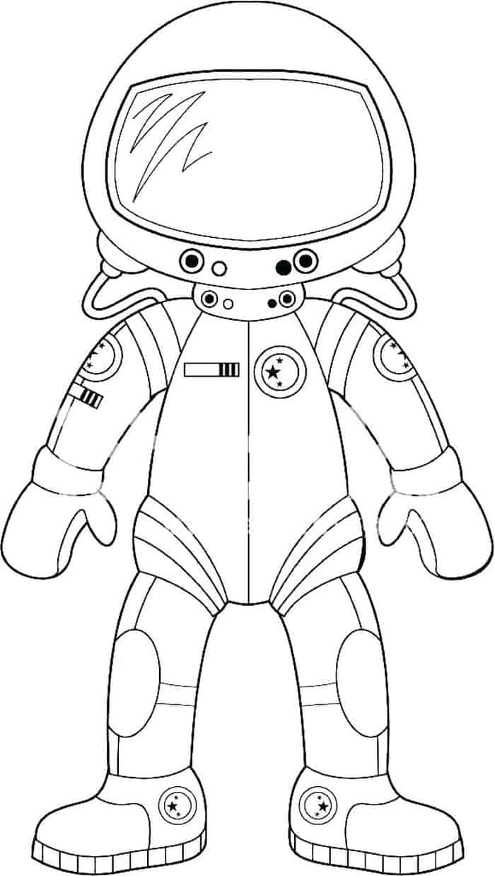 Free Coloring Pages Astronaut Helmet