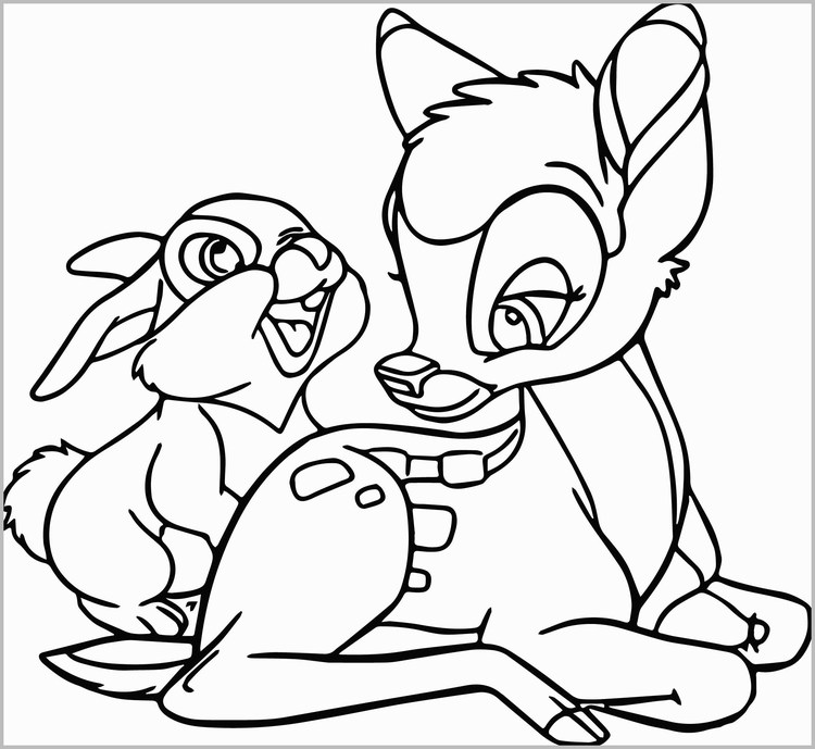 Free Coloring Pages Bambi