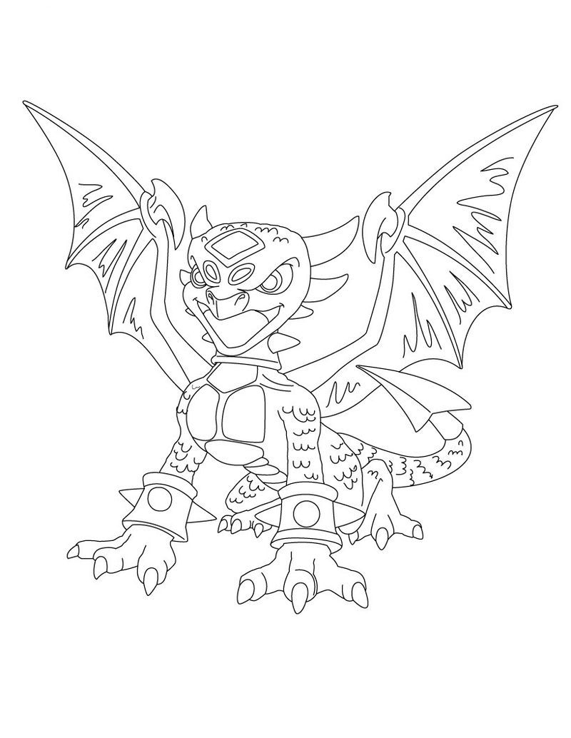 Free Coloring Pages Skylanders