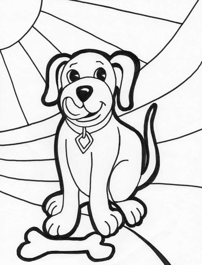 Free Dog Coloring Pages 1