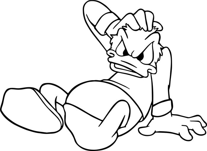 Free Donald Duck Coloring Pages