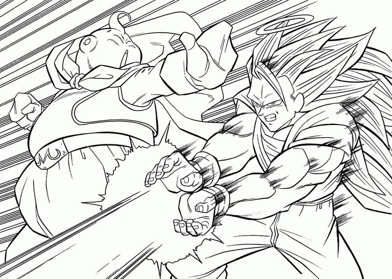 Free Dragonball Z Coloring Pages