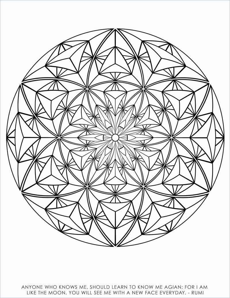 Free Geometric Coloring Pages