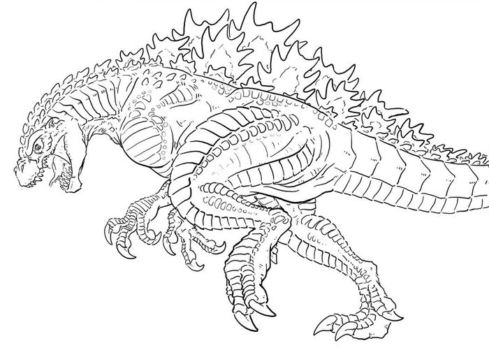 Free Godzilla Coloring Pages