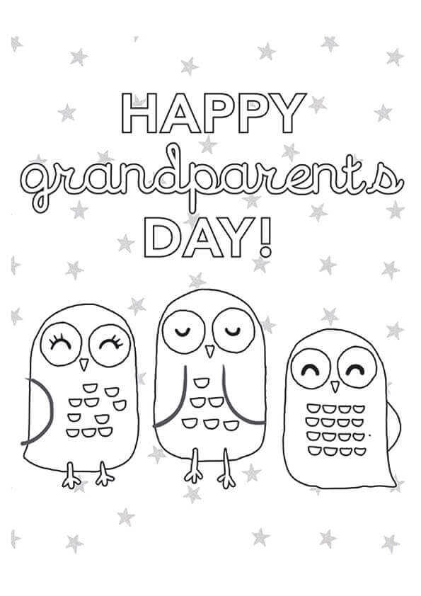 Free Grandparents Coloring Sheets