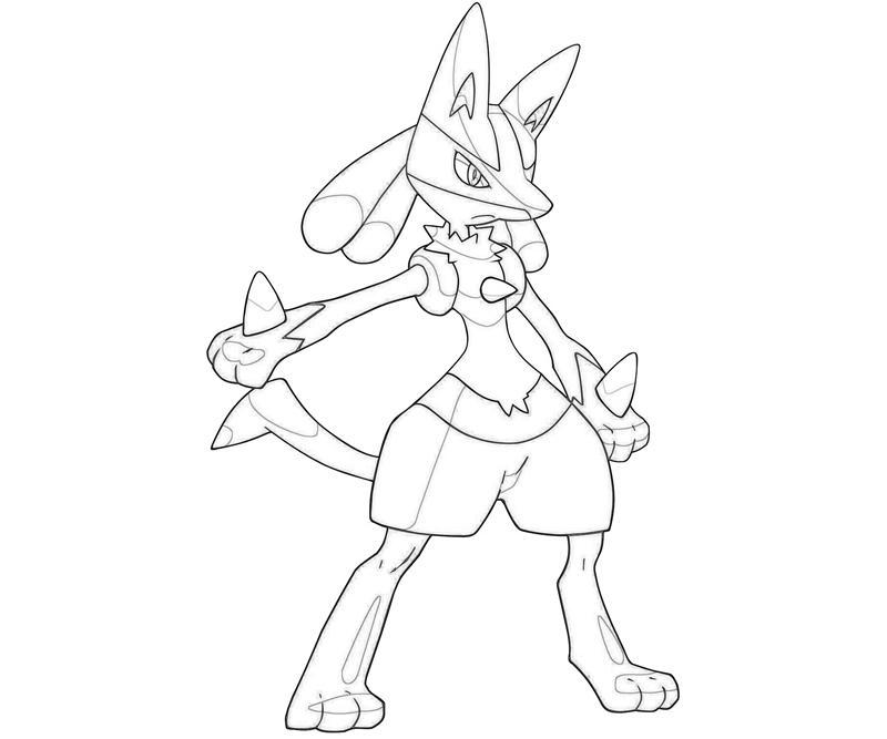 free lucario coloring pages