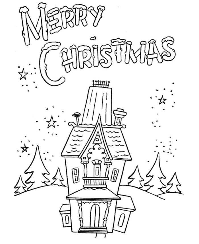 Free Merry Christmas Coloring Pages