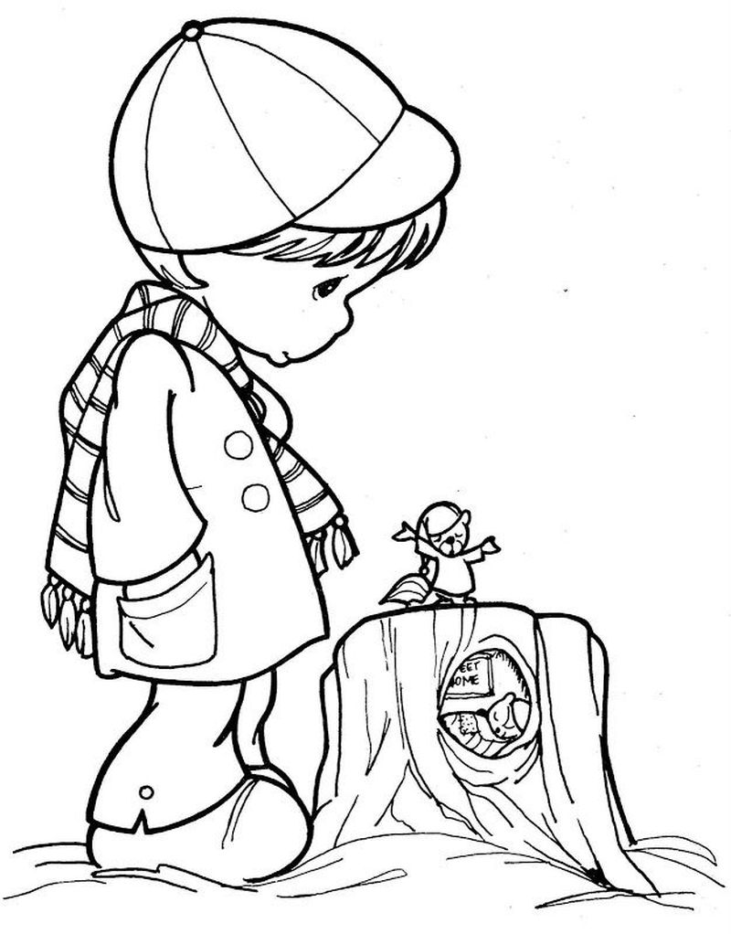 Free Precious Moments Coloring Book Pages