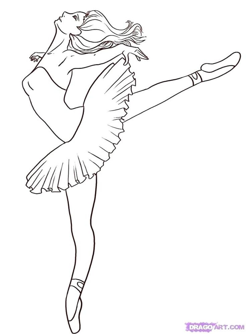 Free Printable Ballerina Coloring Pages