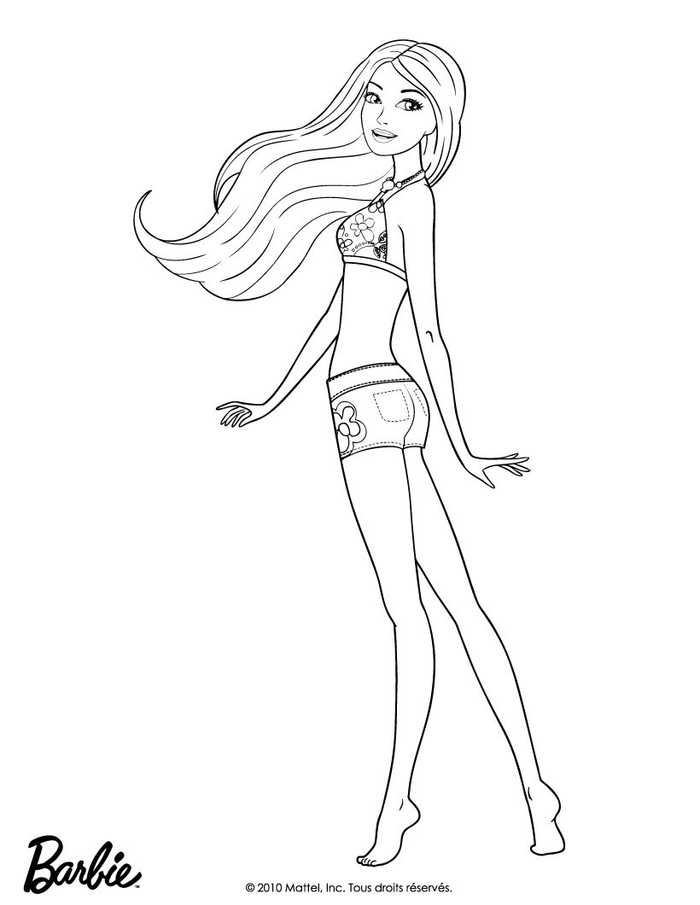 Free Printable Barbie Coloring Pages