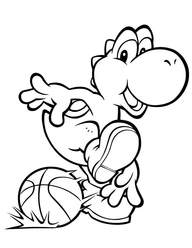 Free Printable Basketball Coloring Sheets