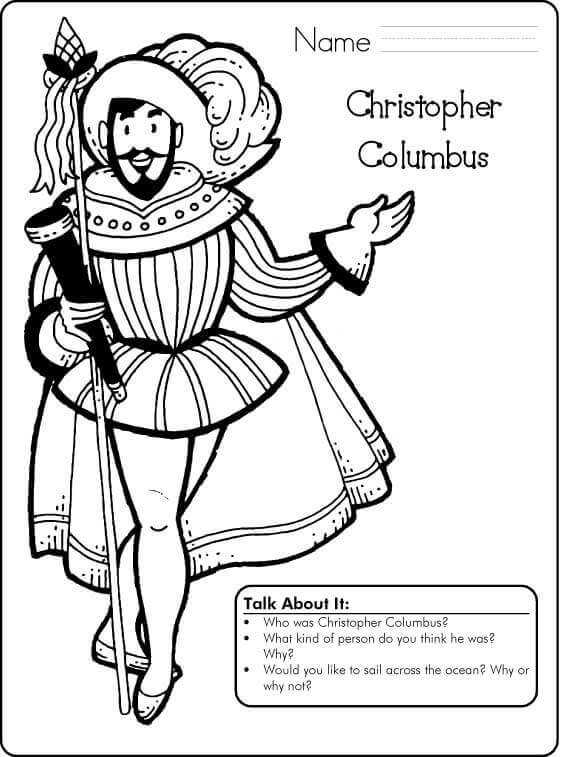 Free Printable Columbus Day Activity Sheets