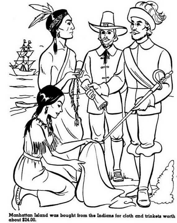 Free Printable Columbus Day Coloring Pages