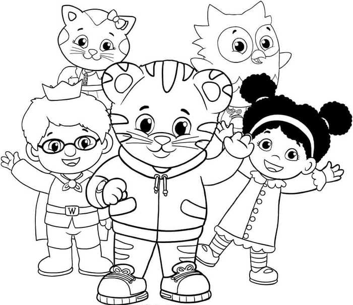 Free Printable Daniel Tiger Coloring Pages