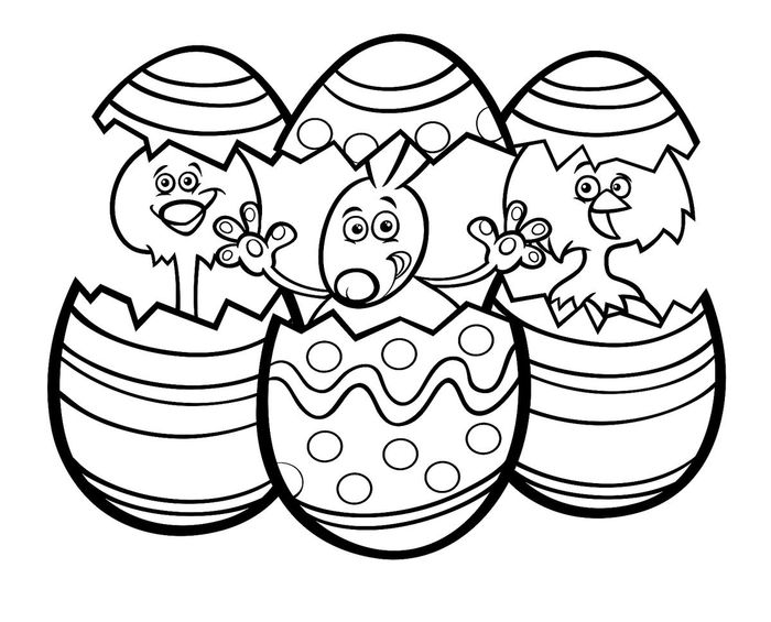 Free Printable Easter Egg Coloring Pages