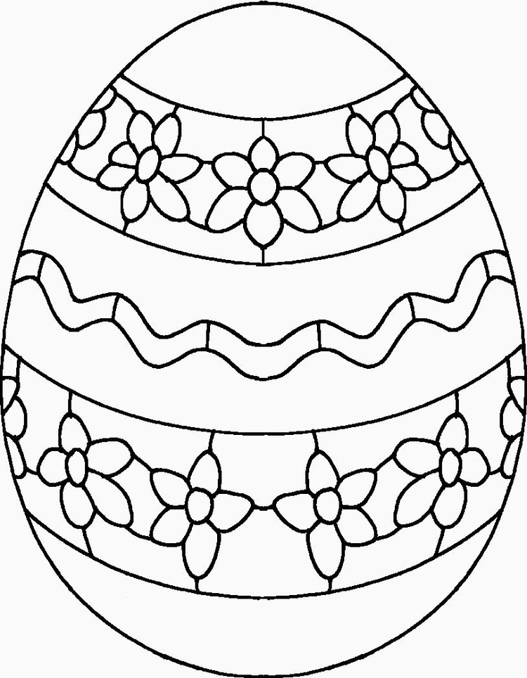 Free Printable Easter Egg Coloring Pages