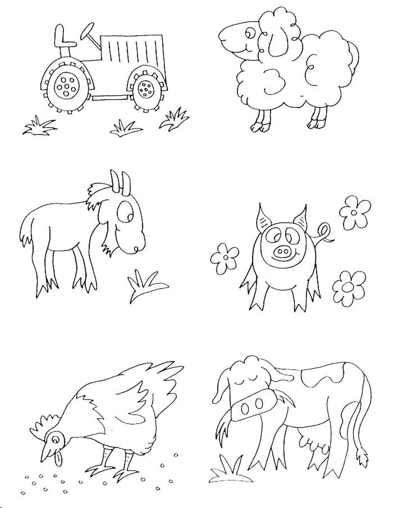 Free Printable Farm Animal Coloring Pages