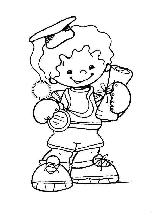 Free Printable Kindergarten Graduation Coloring Page