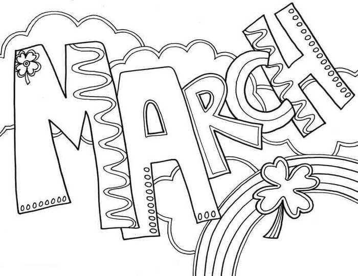 Free Printable March Coloring Pages