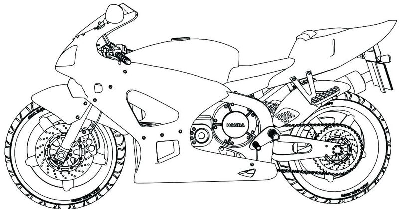 Free Printable Motorcycle Coloring Pages For Kids