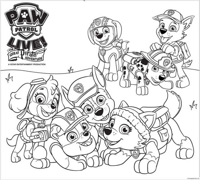 Free Printable Paw Patrol Coloring Pages