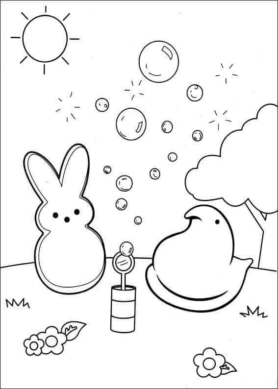 Free Printable Peeps Coloring Pages