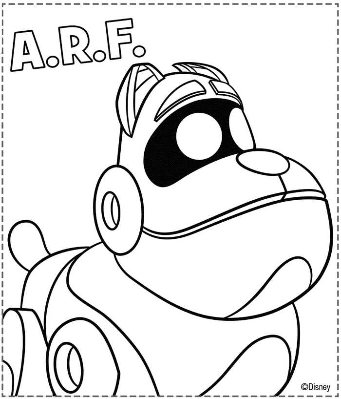 Free Printable Puppy Dog Pals Coloring Page Arf