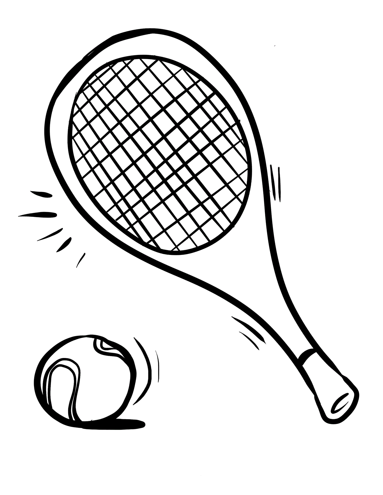 free printable racketlhon coloring pages