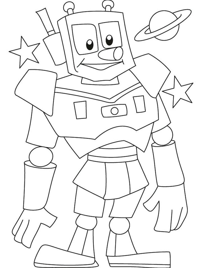 Free Printable Robot Coloring Pages