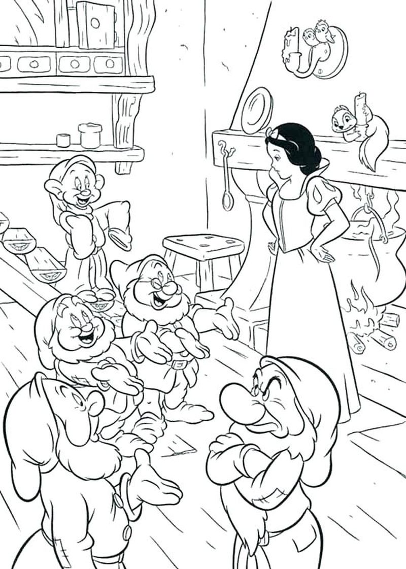 Free Printable Snow White Coloring Pages