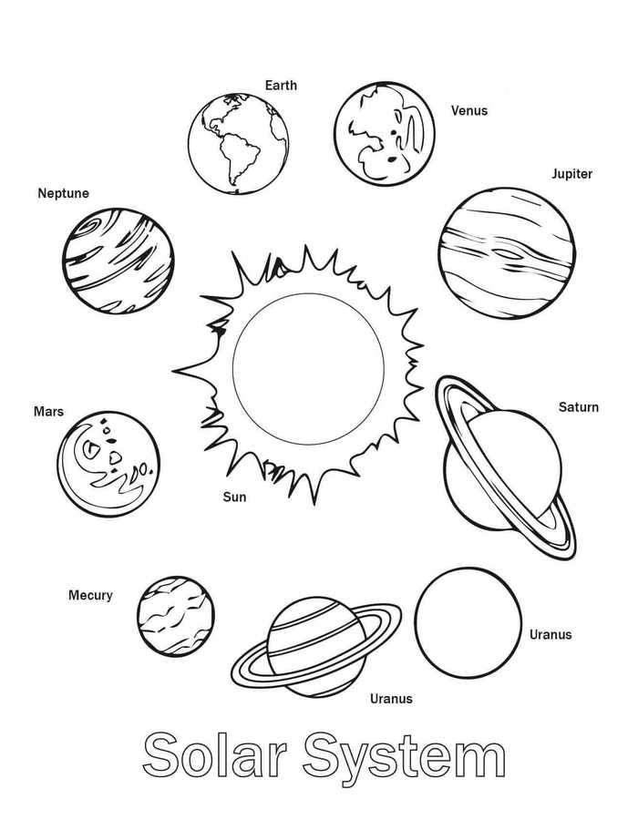 Free Printable Solar System Coloring Pages