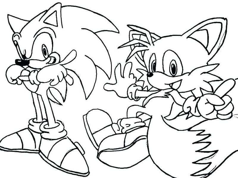 Free Printable Sonic The Hedgehog Coloring Pages