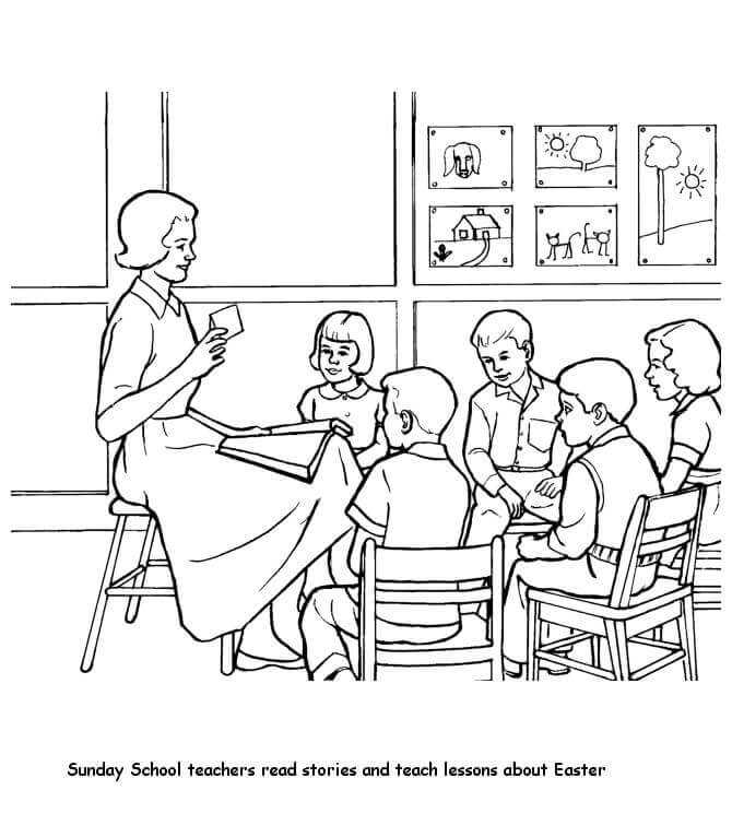 Free Printable Sunday School Coloring Pages