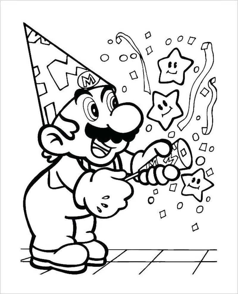 Free Printable Super Mario Coloring Pages