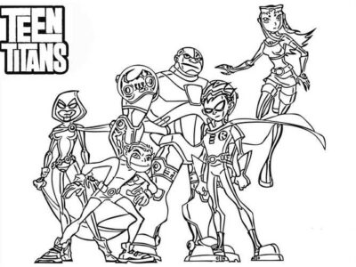 Free Printable Teen Titans Coloring Pages