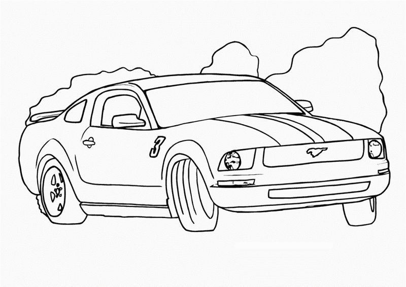 Free Race Car Coloring Pages