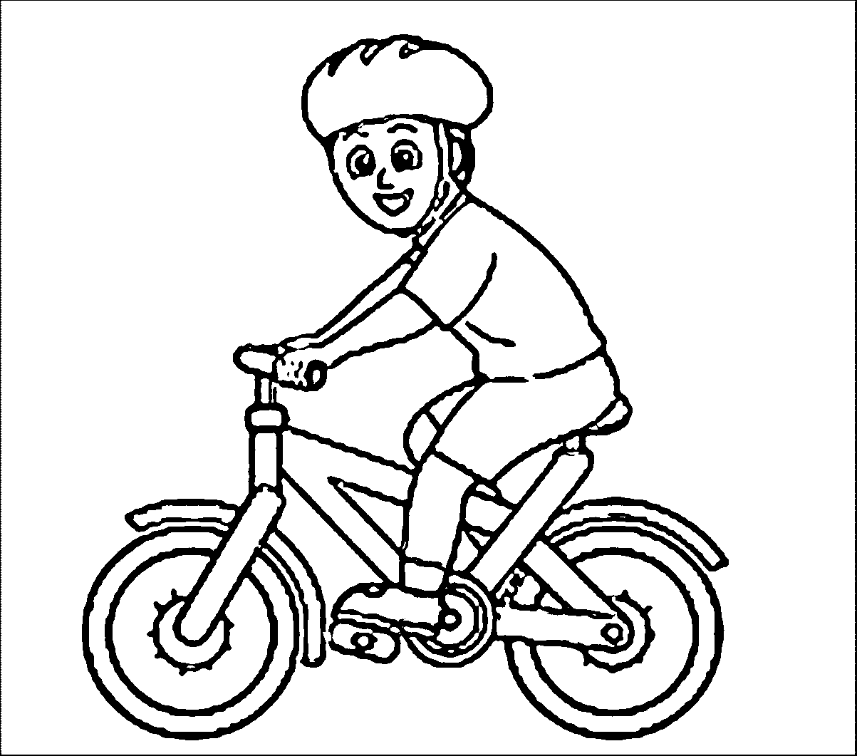 free road cycling coloring pages