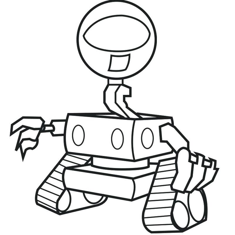 Free Robot Coloring Pages