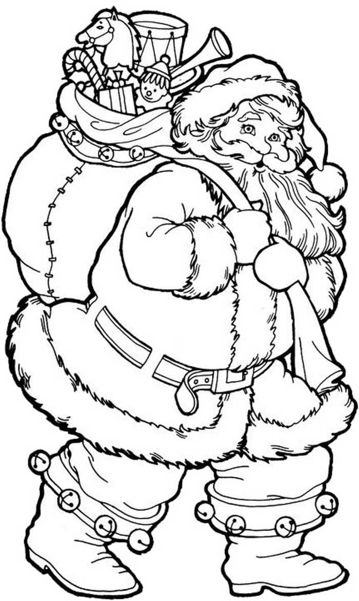 Free Santa Claus Coloring Pages