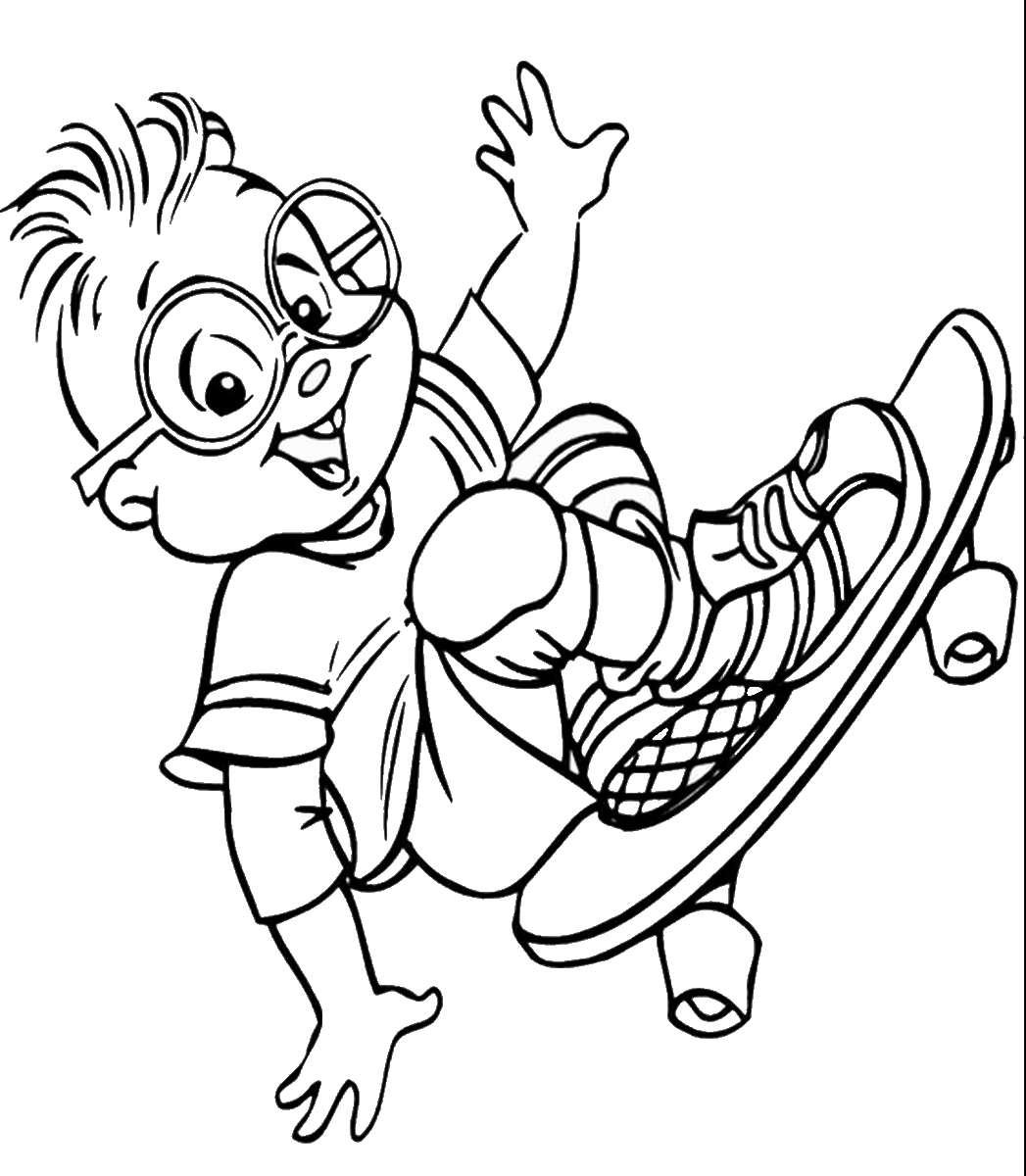 free skateboarding coloring pages