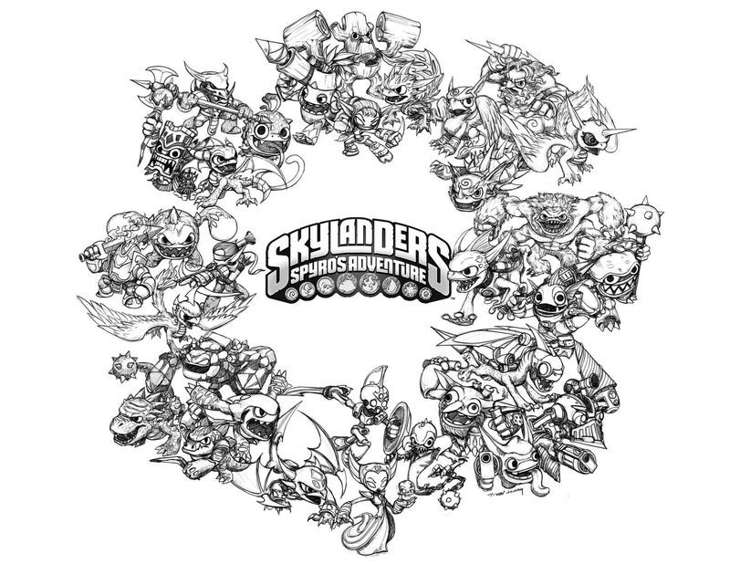 Free Skylanders Coloring Pages