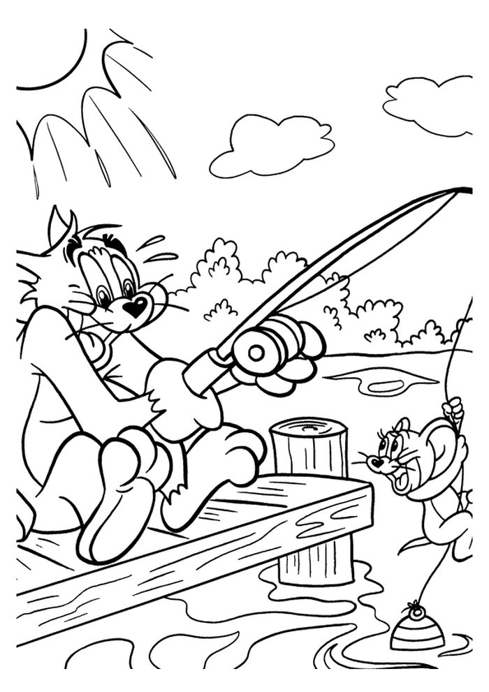 Free Tom And Jerry Coloring Pages